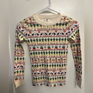 Hanna Andersson Kids Elf Collaboration PJ Top